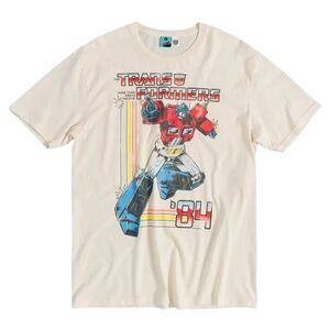Transformers Unisex Adult Optimus Prime T-Shirt / Ecru